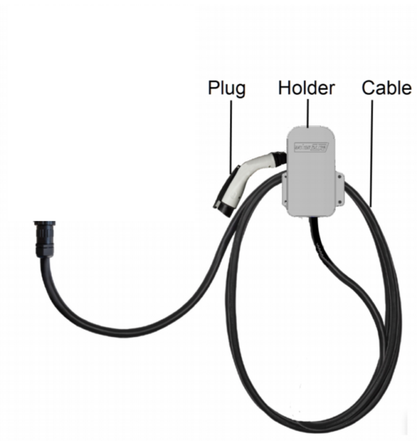 SE EV Carger Cable and holder 7,6m Type 2, 32A