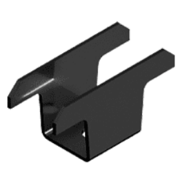 DOUBLE CLAMP H16 - STEEL - BLACK